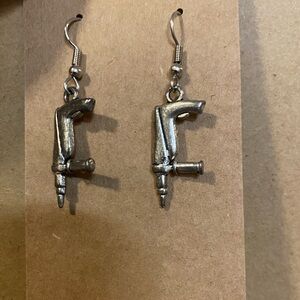 ☀️3/$12☀️ Silver Drill Charm Earrings